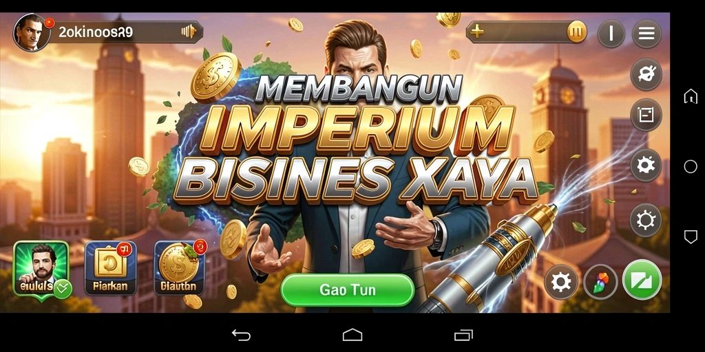 Screenshot gameplay 2739 menampilkan pengelolaan bisnis yang dinamis.