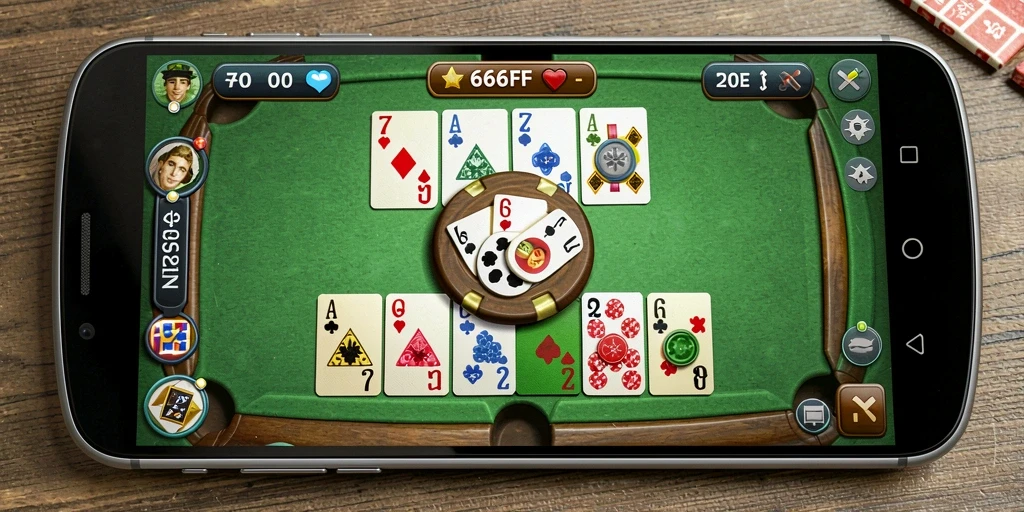 Tampilan menarik dari gameplay Gaple di 666FF.