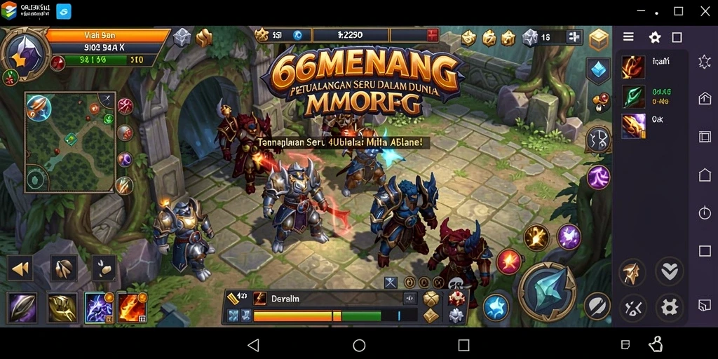 Screenshot gameplay 66MENANG yang menampilkan pertarungan seru.