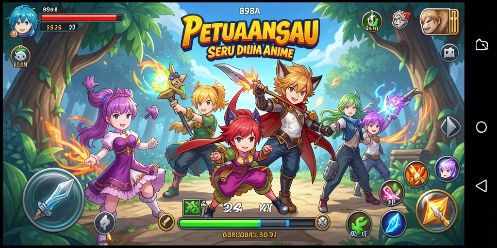 Tampilan gameplay 898A yang penuh warna dan menarik.