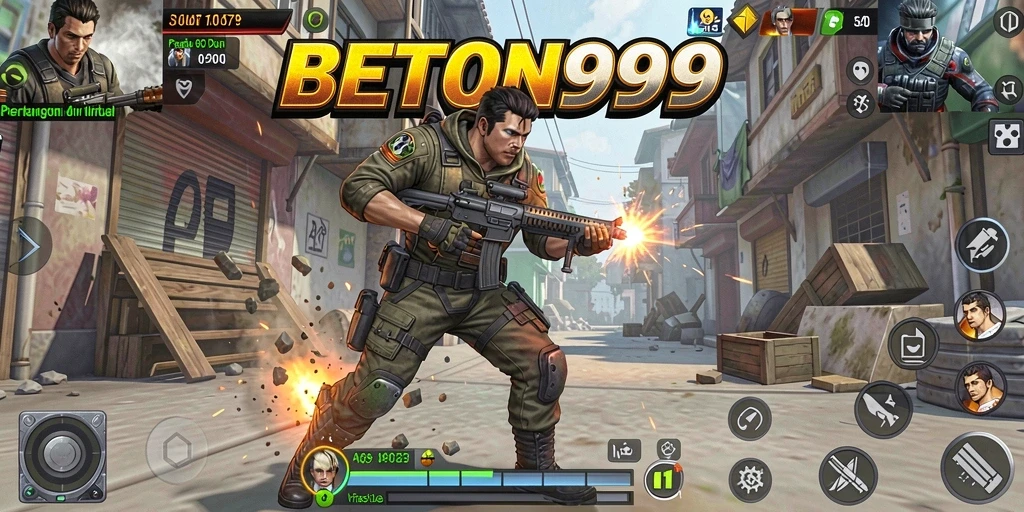 Gameplay seru dan mendebarkan dalam BETON999.