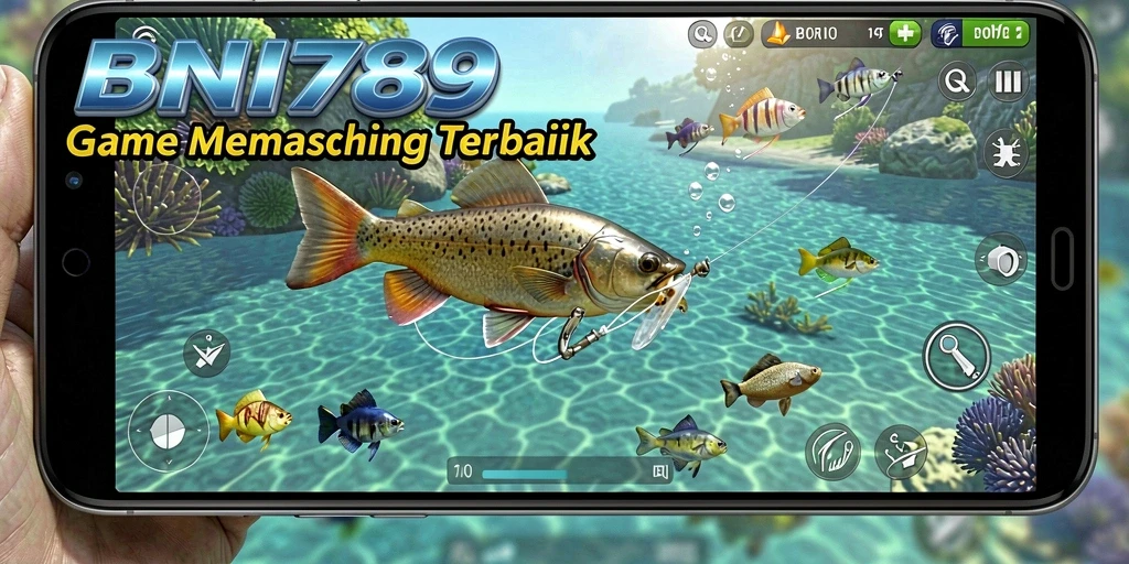 Tampilan gameplay BNI789 menampilkan momen memancing yang menegangkan.