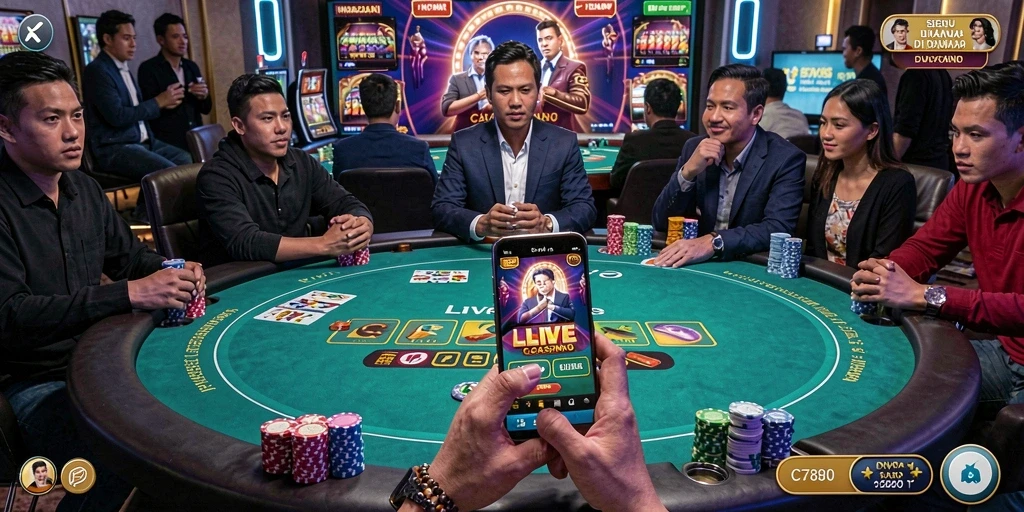 Gameplay mendalam C7890 di dunia Live Casino yang memukau.
