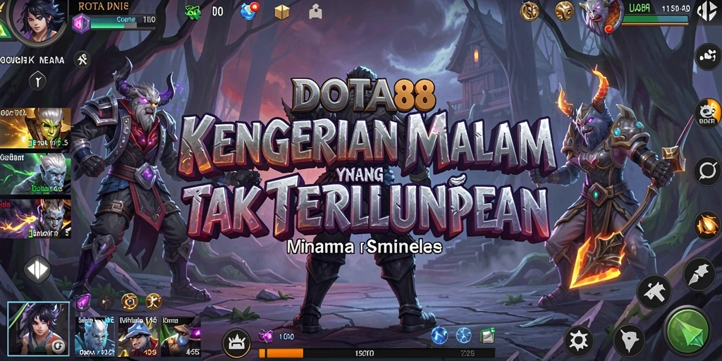 Tampilan gameplay menegangkan di DOTA88 dengan suasana Horror yang mencekam.