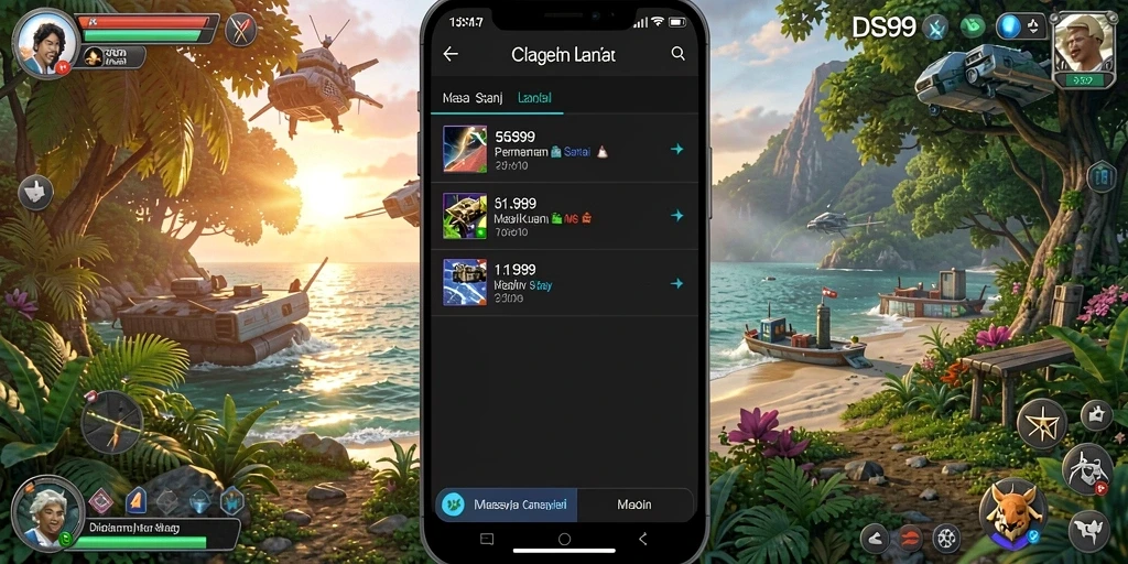 Tampilan gameplay DS99 yang seru dan mengasyikkan.