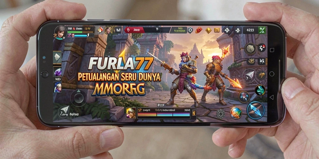 Tampilan gameplay epik dalam petualangan MMORPG FURLA77.