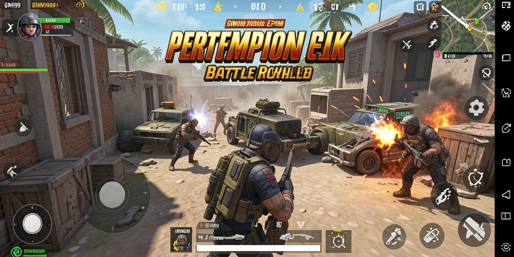 Tampilan gameplay GIM999 yang mendebarkan saat pertempuran berlangsung.