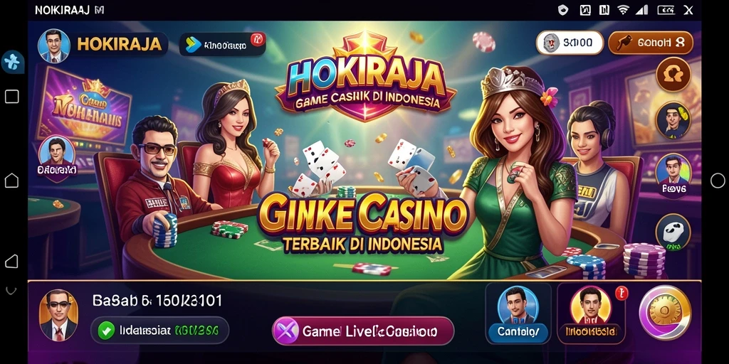 Tampilan gameplay HOKIRAJA yang seru dan interaktif di Live Casino.