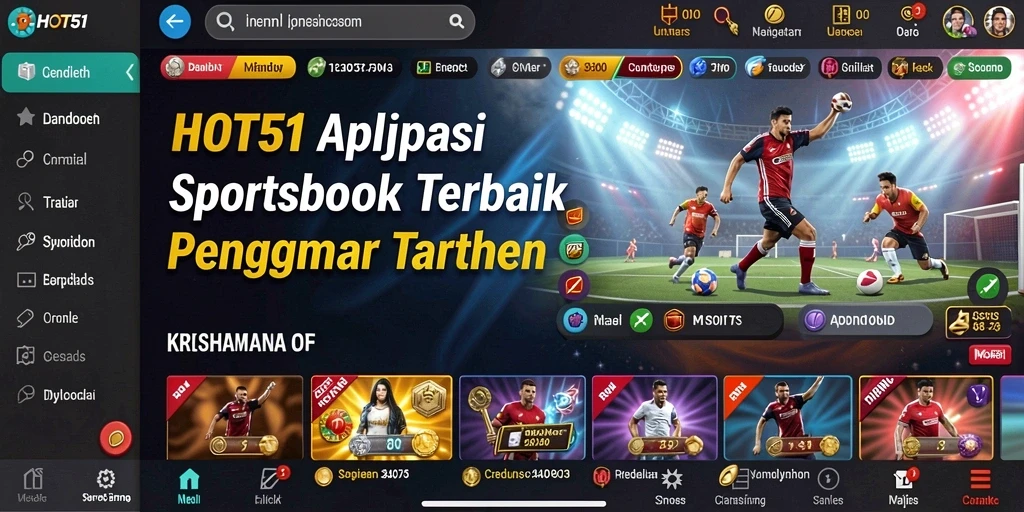 Gambaran gameplay menarik dalam aplikasi sportsbook HOT51.