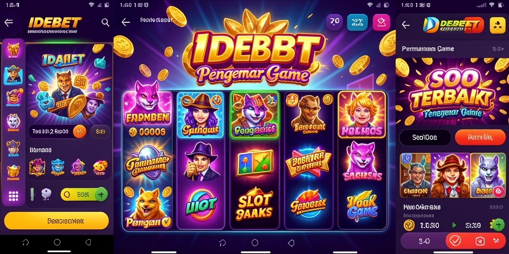 Screenshot utama IDEBET menampilkan gameplay slot yang menarik.