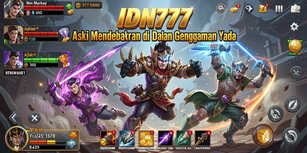 Tampilan gameplay seru dan mendebarkan di IDN777.