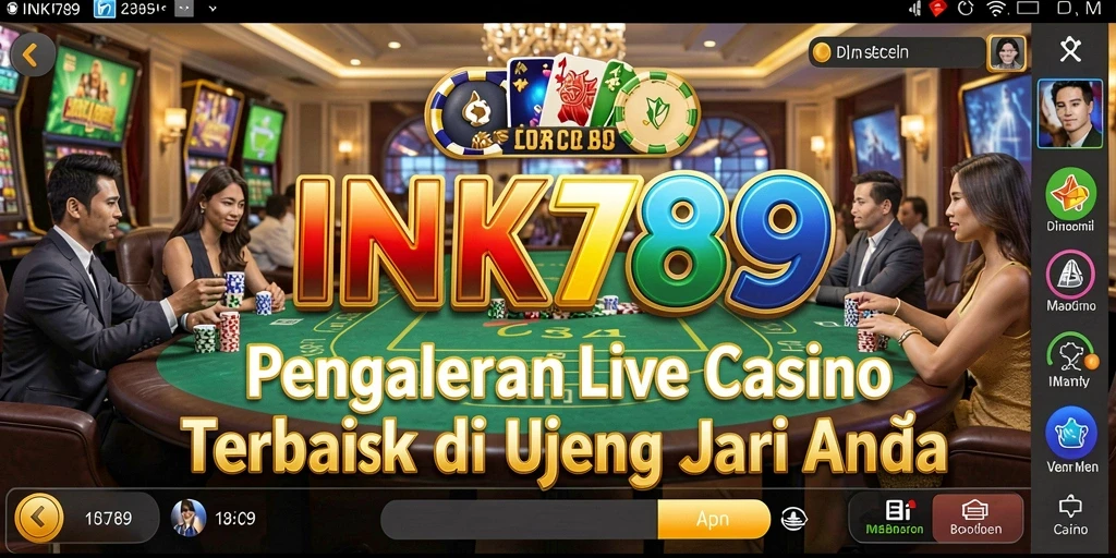 Tampilan gameplay menarik dari INK789 dalam suasana Live Casino.