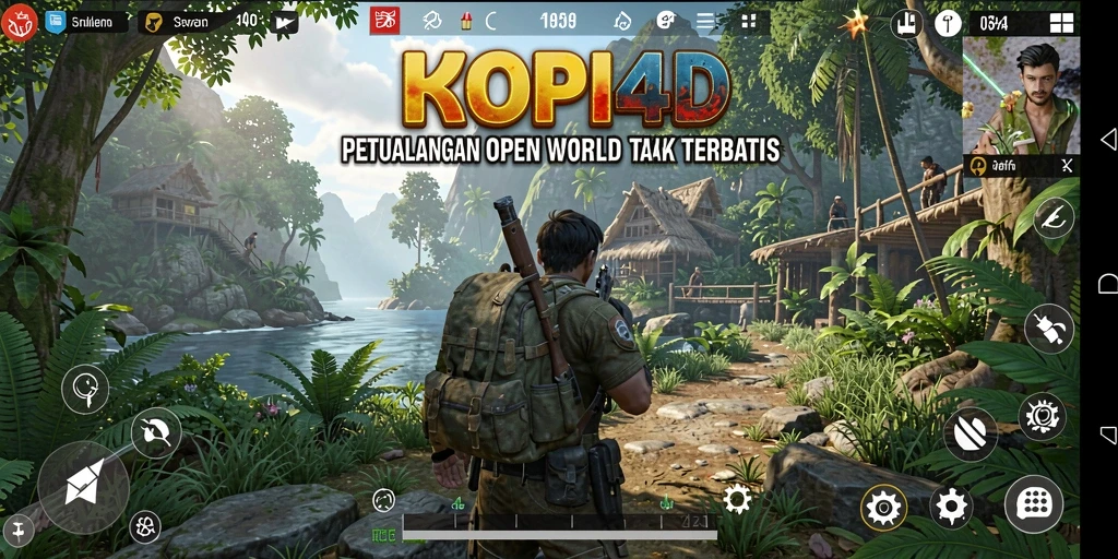 Tampilan gameplay KOPI4D yang menakjubkan di dunia Open World.