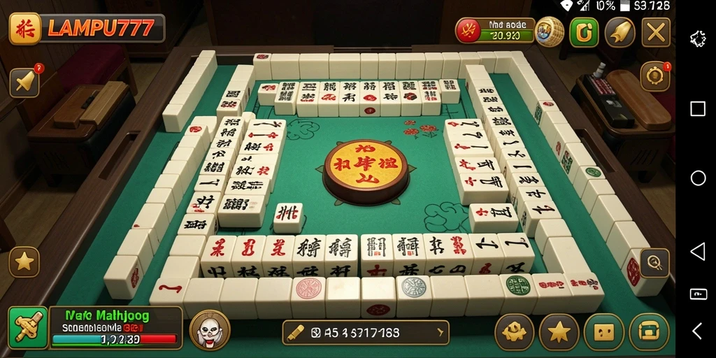 Tampilan gameplay LAMPU777 yang menarik dalam permainan Mahjong.