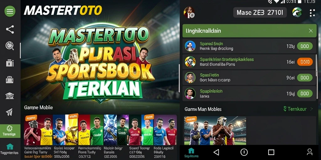 Tampilan menarik MASTERTOTO saat gameplay Sportsbook.