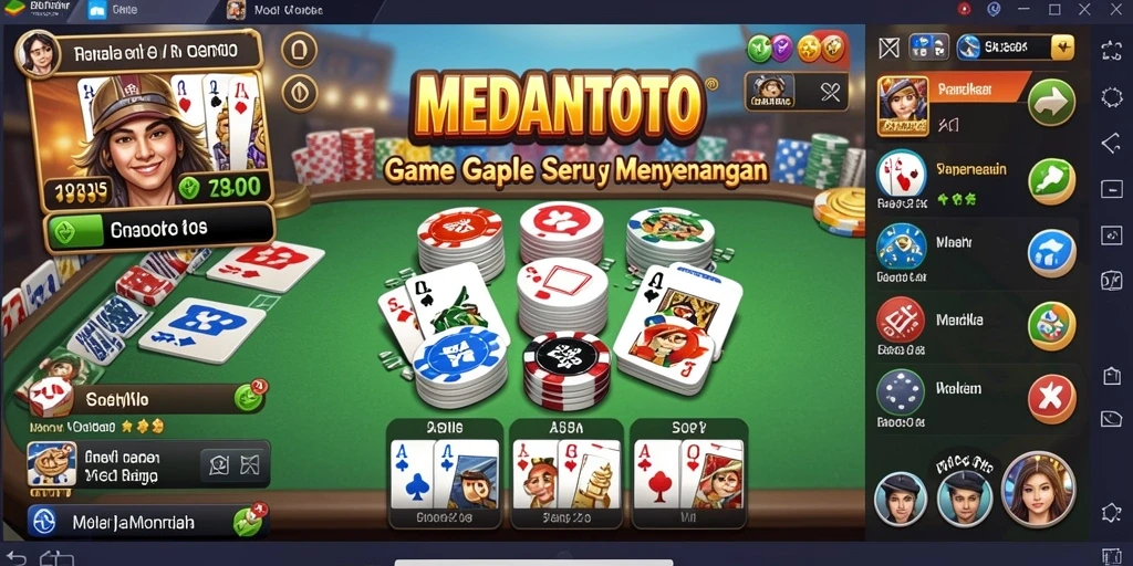 Tampilan gameplay Gaple yang menarik di MEDANTOTO.