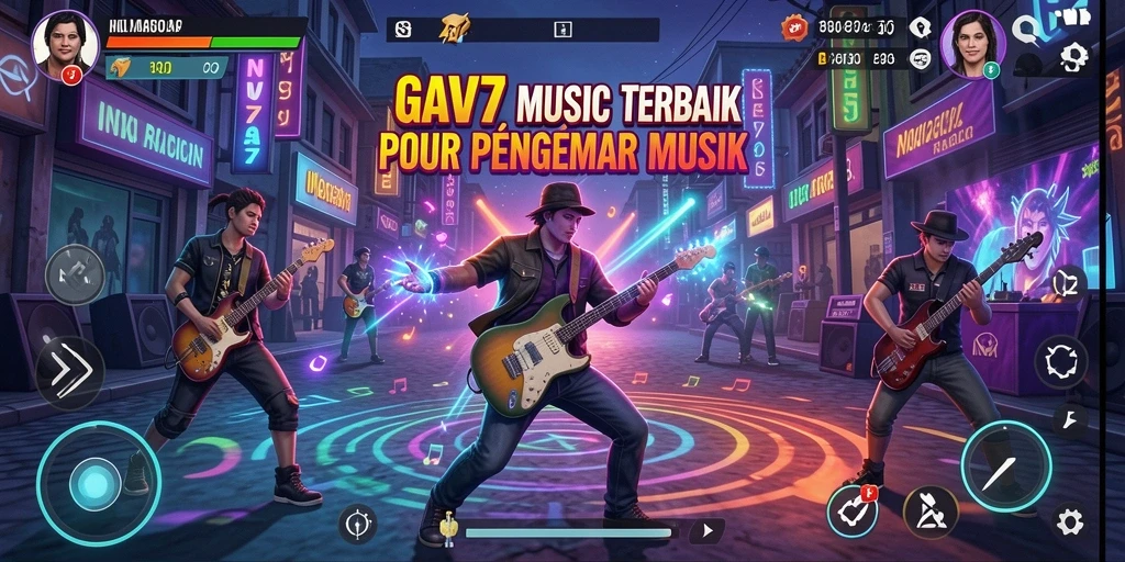 Screenshot gameplay NV77 menampilkan aksi seru musik yang menyenangkan.