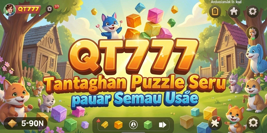 Screenshot gameplay QT777 menampilkan tantangan Puzzle yang menarik.