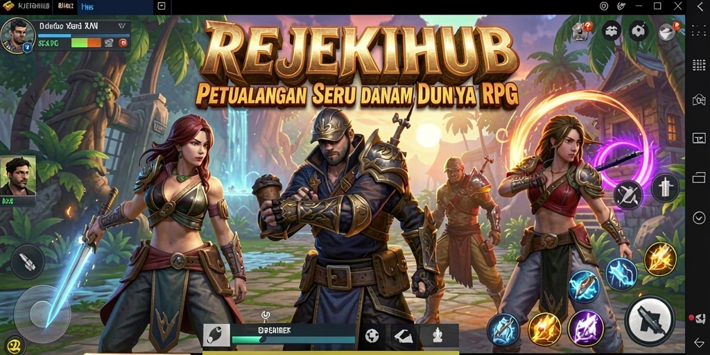 Gameplay seru dalam petualangan RPG di REJEKIHUB.