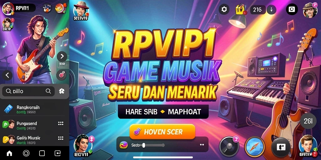Screenshot RPVIP1 menampilkan pemain asyik bermain musik.