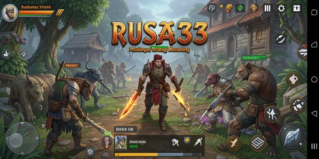 Tangkapan layar menunjukkan aksi strategi dalam RUSA33.