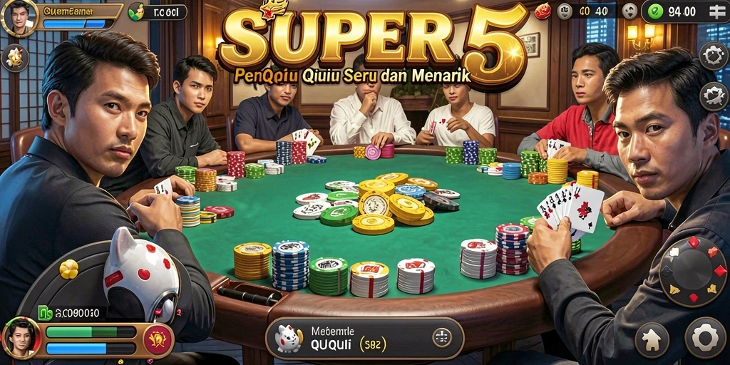 Tampilan gameplay SUPER5 yang seru dan menarik.