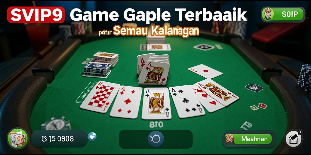 Tampilan gameplay Gaple yang menarik di SVIP9.