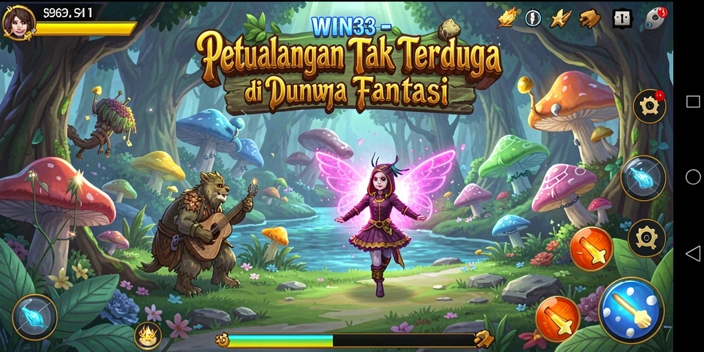 Tampilan gameplay WIN33 yang penuh aksi dan petualangan.