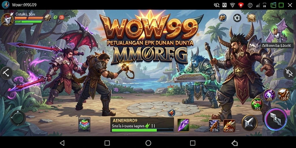 Gameplay seru dalam dunia MMORPG yang menampilkan pertarungan dan eksplorasi.